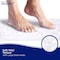 Kenney Mfg Microban Protected Vinyl Bath Mat, 27in L x 14.5in W, White MB61189H - alternate 2